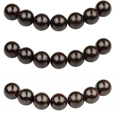 Produktbild von Granaat-halbedeelsteen-Kralen 10mm 35 stuks Natürliche Runde Steinkralen mit Loch