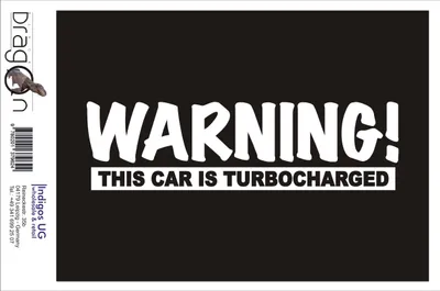 Produktbild von Aufkleber / Autoaufkleber - JDM / Die cut / Auto / OEM - Warning! - 210x60 mm gelb - Heckscheibe / Heckscheibenaufkleber