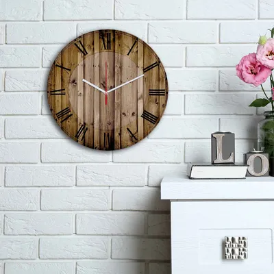 Produktbild von Opviq, 3030MS- HMA6120, Bunt, Wanduhren, 30 cm, 100% MDF (Dicke: 5 mm)