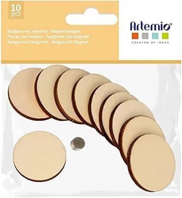 Immagine prodotto di 10 magneti in legno da personalizzare