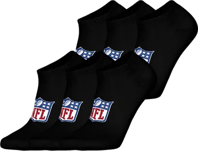 Produktbild von Huddle Uni Freizeitsocken NFL Shield Sneaker 6-Pack BLK - Größe 39-42