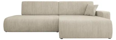 Produktbild von MIRJAN24 Ecksofa Piano O, mit Schlaffunktion und Bettkasten, L-Form Sofa (Farbe: Poso 100, Seite: Rechts)