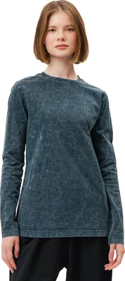 Zdjęcie produktu dla Damska koszulka z długim rękawem 2XL – Stonewash – 100% bawełna – Wygodna i elegancka – Styl vintage