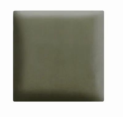 Produktbild von Wandpaneele 3D 30x30 cm gepolstert – mit weicher Füllung, Farbe Olivgrün