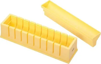 Produktbild von KitchenCraft: Welt der Aromen - Sushi Kit de, Sushi-Schneideform, Geschenkbox und Rezepte, Gelb, 23 x 6 x 7 cm, 23 x 6 x 7 cm