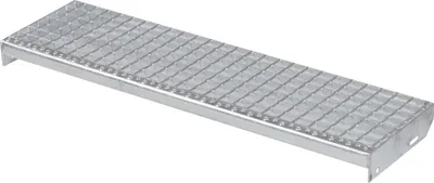 Produktbild von Metallstufe 1000x270 mm verzinkt Gitterroststufen | Metall Stufe | 30x2 mm | Treppenstufen