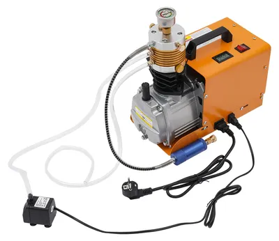 Image de Pompe de compresseur d'air, haute pression, construction robuste, orange