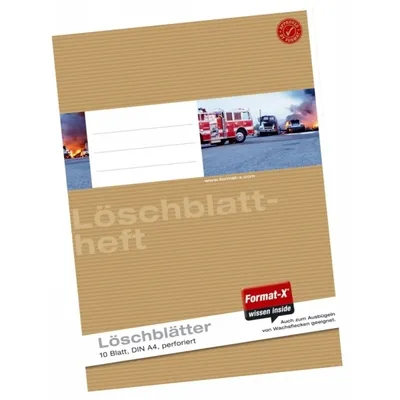 Produktbild von Löschblattheft A4 80g/qm perforiert 10 Blatt.