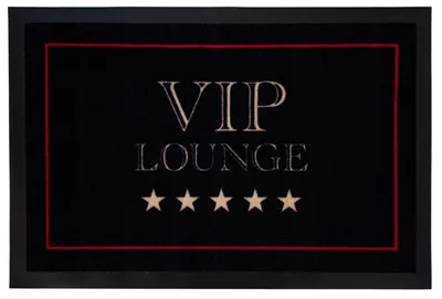 Produktbild von Fußmatte- VIP Türmatte Schwarz 60 x 40 cm spruchmatte, sauberlaufmatte, schmutzmatte,