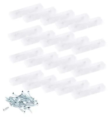 Produktbild von 20x sossai Möbelgleiter in Transparent inkl. Schrauben 50x14x5mm Bodenabstandshalter Möbelpads Möbelfüße zum Anschrauben