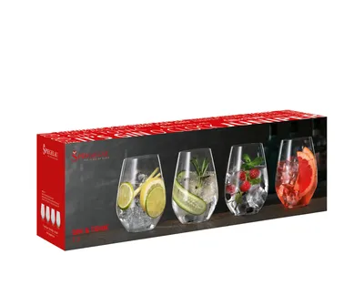Produktbild von Spiegelau Gin & Tonic Set 4-tlg., Gin Gläser, Tonic Gläser, Kristallglas, 630 ml, 4800295