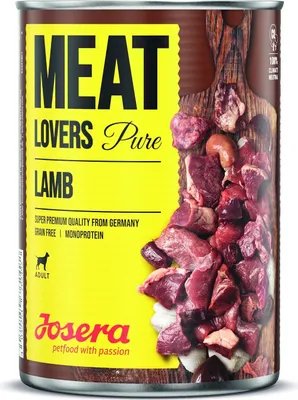 Produktbild von Josera | Hundefutter |  Nassfutter Meat Lovers Pure Lamb 6 x 400 g