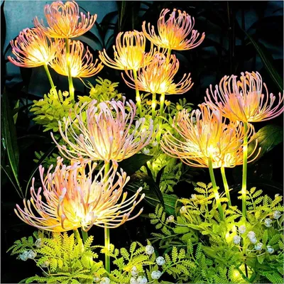 Image de Éclairage de jardin LED en forme de tournesol avec décoration étanche