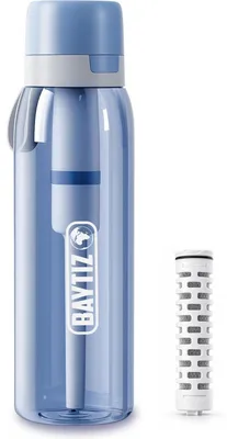 Immagine prodotto di Bottiglia filtrante da 1 litro, con carbone attivo, per uso domestico, filtro per la purificazione dell'acqua, migliora il gusto e l'odore