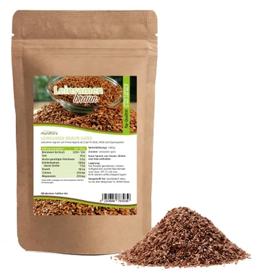 Produktbild von Mynatura Leinsamen - ab 1000g - 2 Beutel