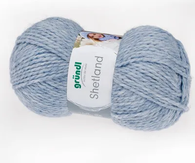 Immagine prodotto di Gründl Shetland,cappello e sciarpa in lana 100g/170m,80% poliacrilico/20% lana jeans blu melange (03)