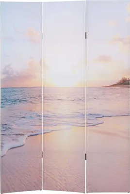 Obrázek produktu pro Fotografie Paravent HWC-A83, zástěna pro rozdělení místnosti, certifikovaná MVG  180x121cm Ocean
