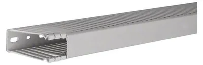 Zdjęcie produktu dla Hager BA68002507030B, Kanał kablowy, Szary, PCW, V0, 31 mm, 2000 mm