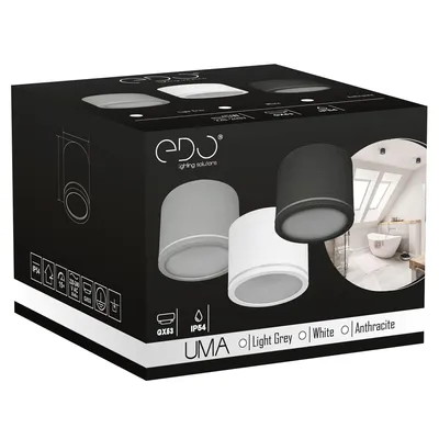 Obrázek produktu pro UMA Sand White IP54 kulatý bílý EDO777542 Stropní reflektor EDO