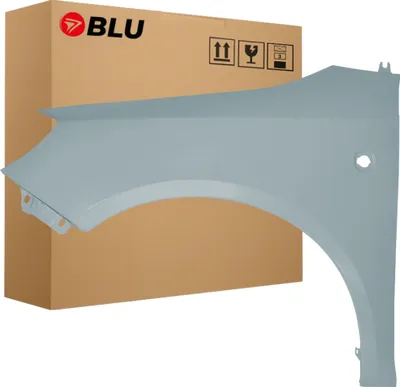 Obrázek produktu pro BLU Blatník náhrada pro Škoda Fabia II 2 / Roomster / Praktik 9154 Levý Stříbrný SatinGrau | 2007-2015 | Přední | Lakovaný | Připravený k montáži