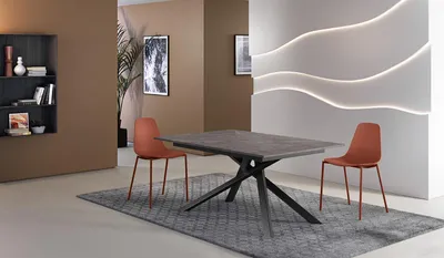 Produktbild von Pulse - Ausziehbarer Tisch (140/190 x 90 cm) aus schwarzem Melamin