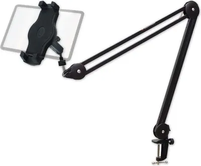 Produktbild von keepdrum Gelenkarm-Stativ MS138 schwarz mit Smartphone-Tablet-Halter