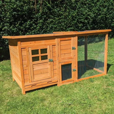 Produktbild von Hühnerhaus Kleintierstall Hühnerstall Küken Wachtel Paula mit PVC Welldach