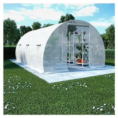 Produktbild von Gewächshaus mit 6 Seitenfenstern und 1 Tür, 13,5m², 450x300x200cm