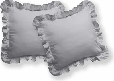 Produktbild von Deco4Home Bettwäsche mit Rüschen | 160x200 | Hellgrau