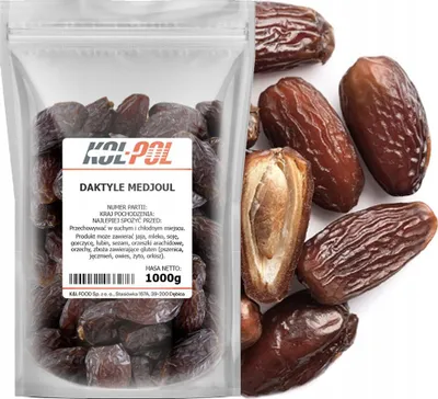 Zdjęcie produktu dla DAKTYLE SUSZONE MEDJOUL 1kg Królewskie Medjool naturalne jakość Kol-Pol