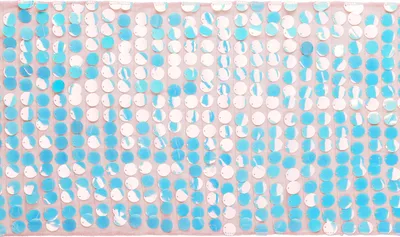 Immagine prodotto di Runner da tavola con paillettes 30 cm x 2,13 m Rosa / Blu Iridescente