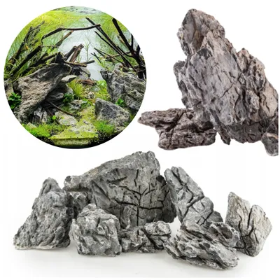 Produktbild von Aquarium Deko, Scenery porig dekorativ Grau 1kg