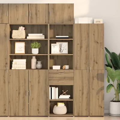 Produktbild von vidaXL Highboard Artisan-Eiche 50 x 42,5 x 185 cm Holzwerkstoff