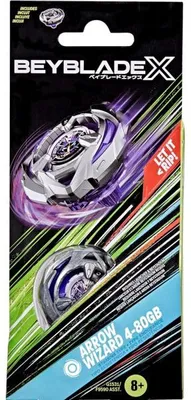 Image de Toupie beyblade x arrow wizard 4-80gb - type endurance - pack toupie - hasbro g1531