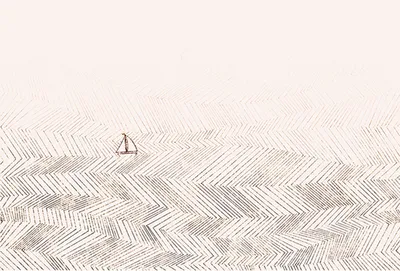 Produktbild von Tadessi Fototapete | Meer | 4.00 m x 2.70 m | Schwarz | Weiß | Wandbild | Digitaldruck