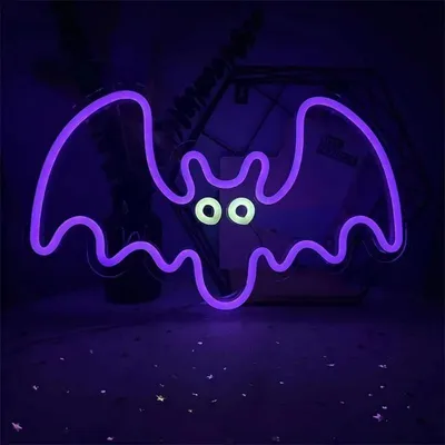 Obrázek produktu pro Dekorativní LED neon Netopýr fialový