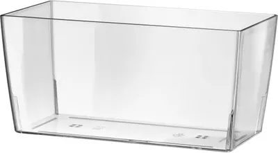 Produktbild von tera Blumenkasten "Coimbra 25" transparent aus Kunststoff