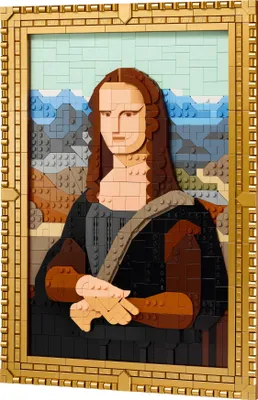 Produktbild von LEGO Art Mona Lisa, Set für Erwachsene, Gemälde von Leonardo da Vinci zum Aufhängen, kreative Aktivität für Männer und Frauen, Geschenk für Kunstliebhaber, italienische Renaissance Kunst 31213