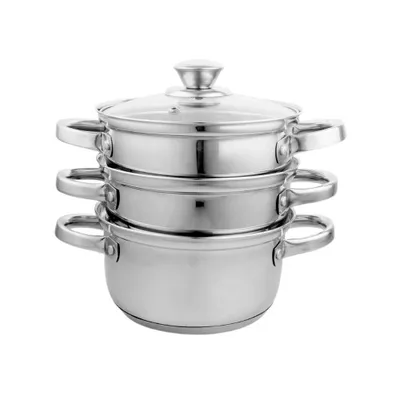 Produktbild von Dampfkochtopf Edelstahl Dampftopf Dampfkocher mit Deckel STEAMER 1,7 l