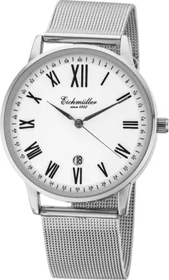 Produktbild von Eichmüller Armbanduhr > Milanaiseband silberfarben > Datumanzeige Ø 40