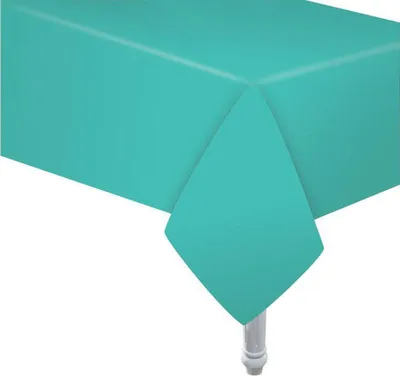 Immagine prodotto di Tovaglia di carta GoDan, blu chiaro, 132 x 183 cm. Per compleanni, barbecue, baby shower, picnic, feste in giardino