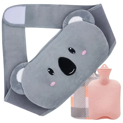 Produktbild von Wärmflaschengürtel 3in1 Wärmflasche mit Gürtel 1L PVC Grau Koala