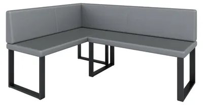 Produktbild von Eckbank Akiko NINA Metal [] -142x196 LINKS-SOFT 29- Kunstleder|Eckbankgruppe für Ihrem Esszimmer|Küche|modern|Sitzecke|Essecke