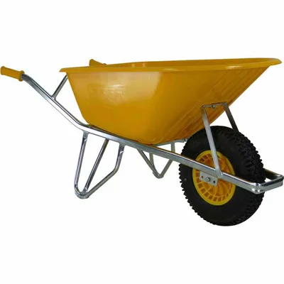 Produktbild von Extrem- Baukarre 100l Großmuldenkarre Schubkarre Karren Heimwerker Gartenkarre