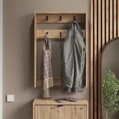 Image de Portemanteau mural Vicco Eliza Chêne Viking 60x85cm, Model 58432