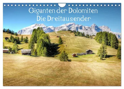 Produktbild von Giganten der Dolomiten - Die Dreitausender (Wandkalender 2027 DIN A4 quer), CALVENDO Monatskalender