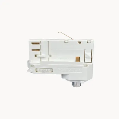 Produktbild von Qub Hängelampenadapter - Weiß - 3-Phasen - Pendelleuchten - Stromschienen-Zubehör