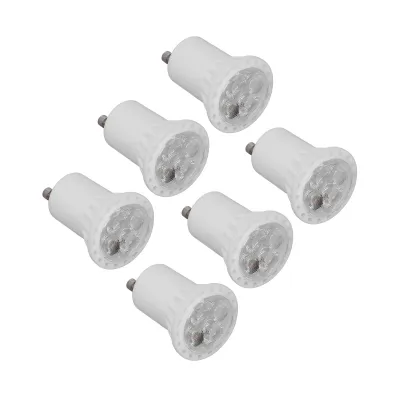 Imagen del producto de Bombillas LED MR11, bombillas LED GU10, bombillas GU10 de cerámica, bombillas MR11 de 4W para portalámparas GU10, bombillas con un ángulo de haz de 120 grados, bombillas MR11 de 360 lúmenes