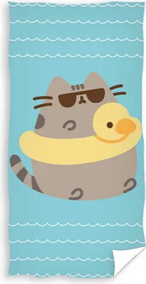 Zdjęcie produktu dla Ręcznik Kąpielowy 70x140 Pusheen Kot Lazy