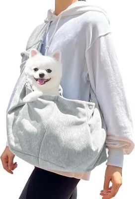 Produktbild von Famanu Hundetragetasche und Schultertasche für kleine Hunde – Leichte, handsfree Tragetasche bis 7,5 kg, ideal für Outdoor-Aktivitäten und den Alltag